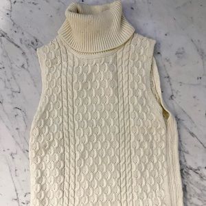 Tommy Bahama Sleeveless Off White Turtleneck